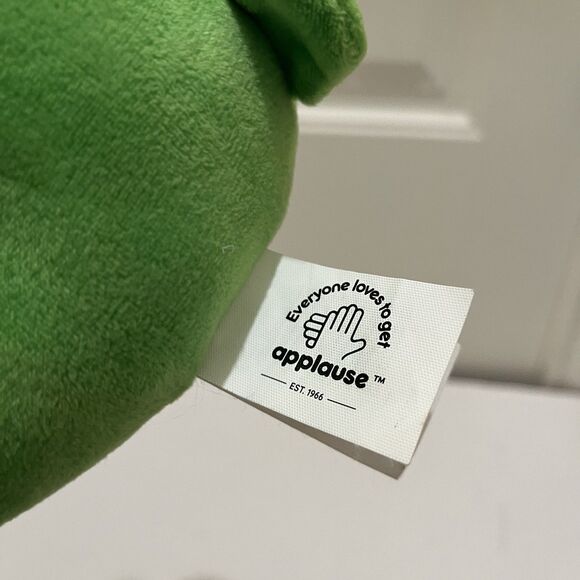 Applause Jazwares Yellow Green Sunflower Flower Plush 9" Smile Face Stuffed Toy - Picture 6 of 9